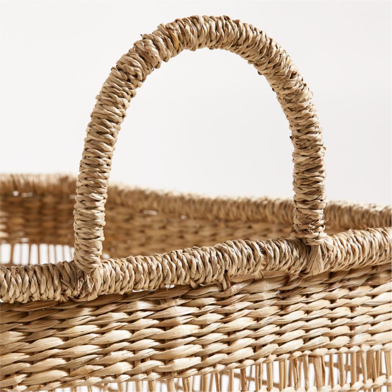 Rybak Medium Square Woven Decorative Blanket Basket - image 4 of 7