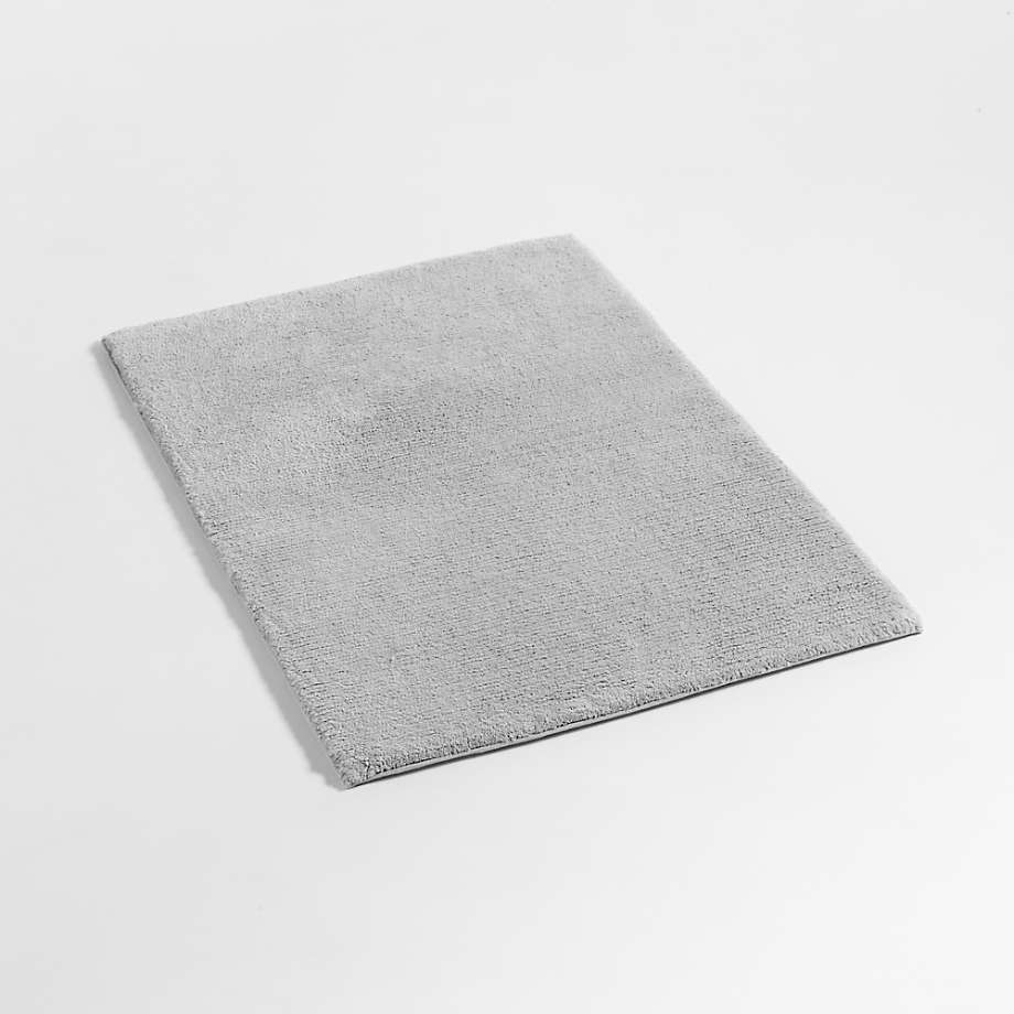 Rylan Organic Cotton Silver Bath Mat 18x24 + Reviews