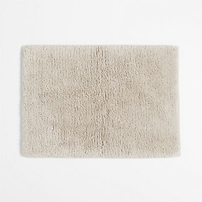 View Rylan Organic Cotton Natural Taupe Bath Mat 18"x24" details