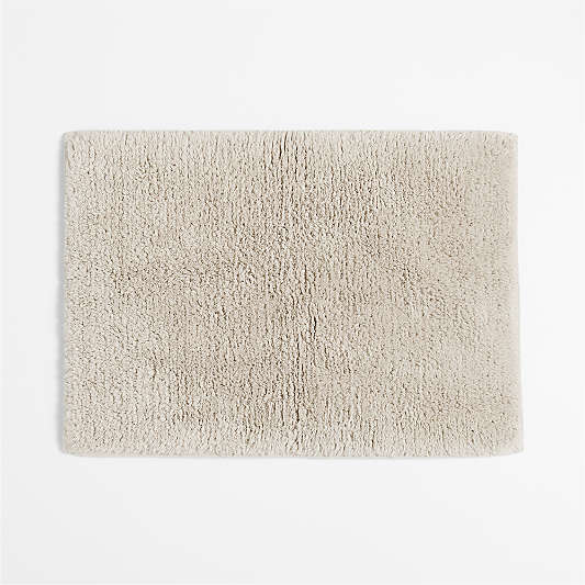 Rylan Organic Cotton Natural Taupe Bath Mat 18"x24"