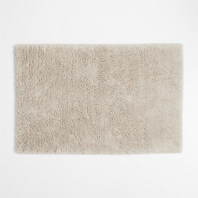 View Rylan Organic Cotton Natural Taupe Bath Mat 24"x36" details
