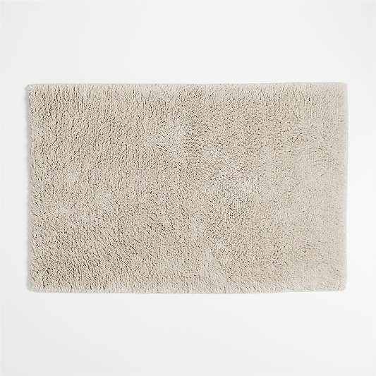 Rylan Organic Cotton Natural Taupe Bath Mat 24"x36"