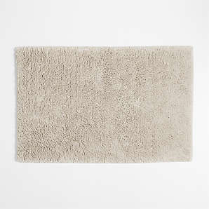 Cotton Flatweave Bath Mat - Taupe Large by MK Objects