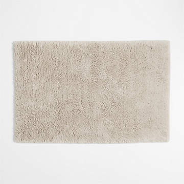 Raffee Fluffy Cotton Bath Mats | Crate & Barrel