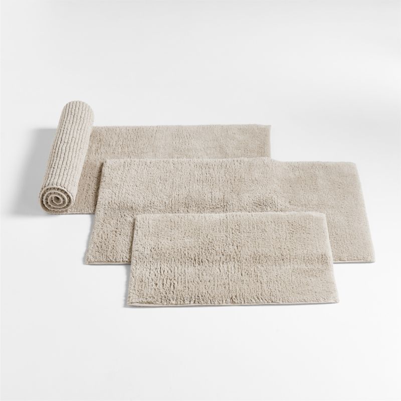 Rylan Organic Cotton Natural Taupe Bath Mat 24x60 + Reviews