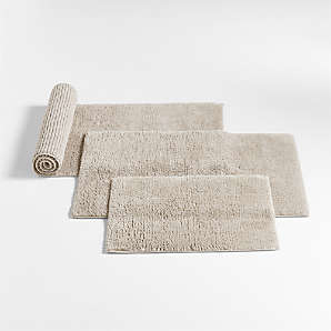 American Soft Linen, Non Slip Bath Rug, 100% Cotton 20x34 Inches, Soft Absorbent Bath Mat Rugs - Sage Green