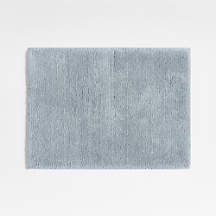 Rylan Organic Cotton Mist Blue Bath Mat 24"x60"