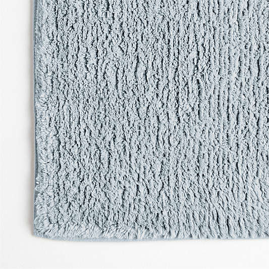 Rylan Organic Cotton Mist Blue Bath Mat 24"x60"