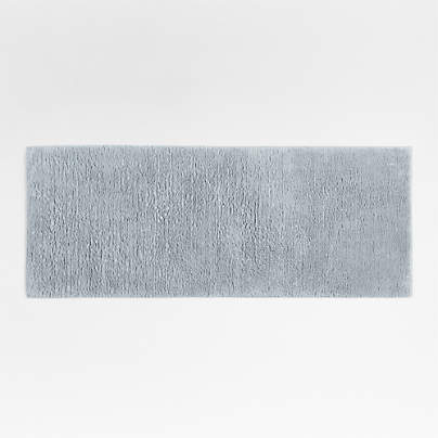 Rylan Organic Cotton Mist Blue Bath Mat 24"x60"