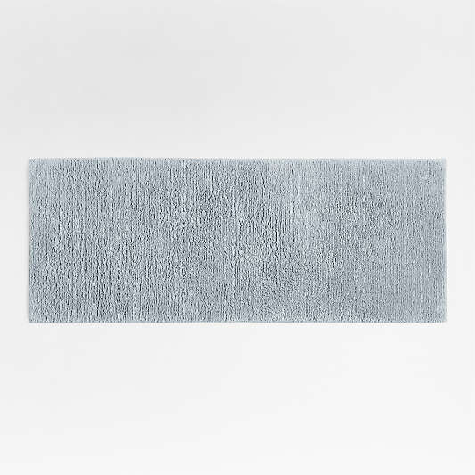 Rylan Organic Cotton Mist Blue Bath Mat 24"x60"