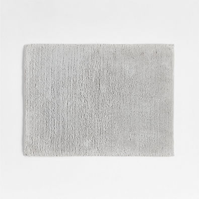 View Rylan Organic Cotton Silver Bath Mat 18"x24" details