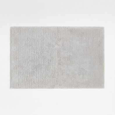 View Rylan Organic Cotton Silver Bath Mat 24"x36" details