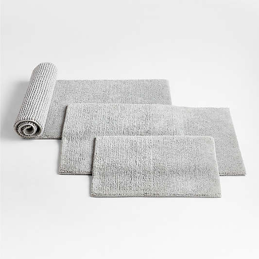 Rylan Organic Cotton Silver Bath Mat 24"x36"