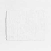 Rylan Organic Cotton White Bath Mat 18"x24"