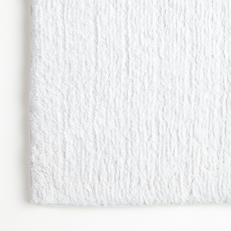 Rylan Organic Cotton White Bath Mat 24"x60" - image 4 of 7