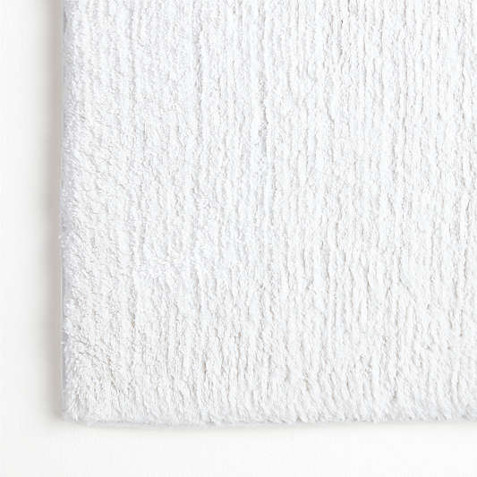 Rylan Organic Cotton White Bath Mat 24"x36"