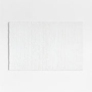 Rylan Organic Cotton White Bath Mat 18"x24"