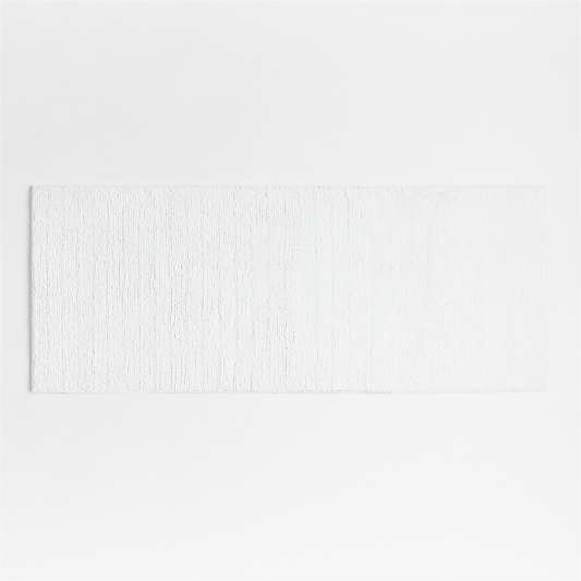 Rylan Organic Cotton White Bath Mat 24"x60"