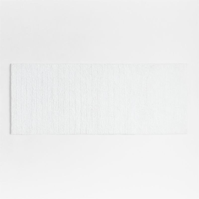 Rylan Organic Cotton White Bath Mat 24"x60"