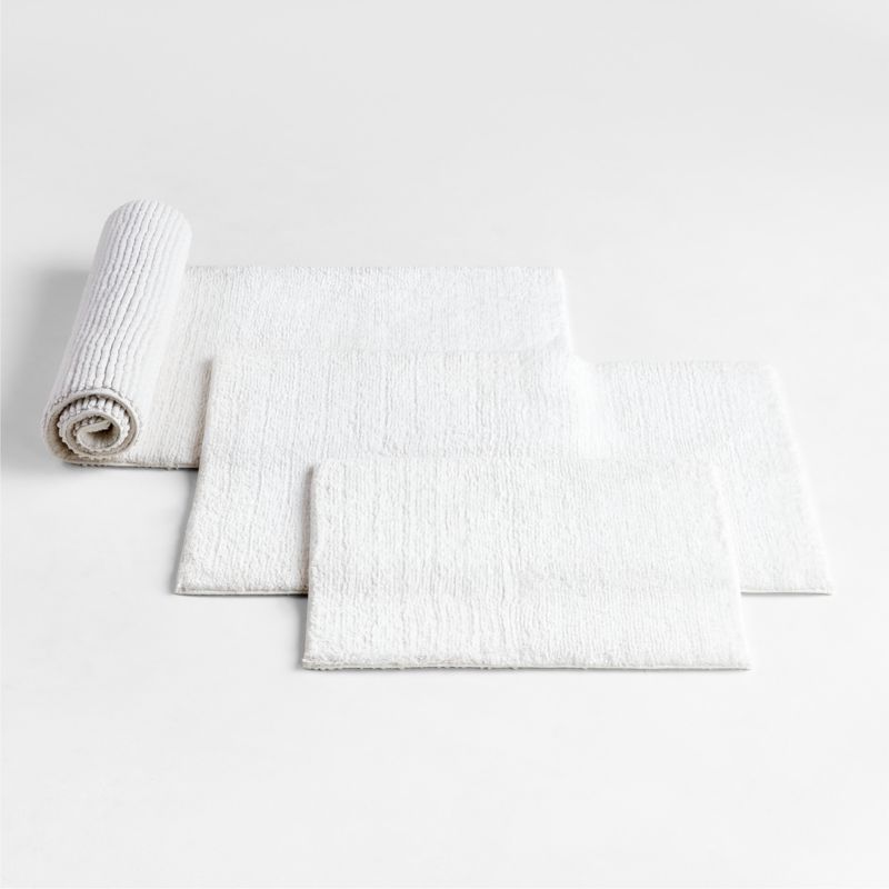 Rylan Organic Cotton Mist Blue Bath Mat 24"x60"