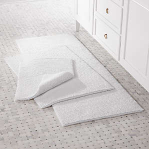 white bathroom rugs