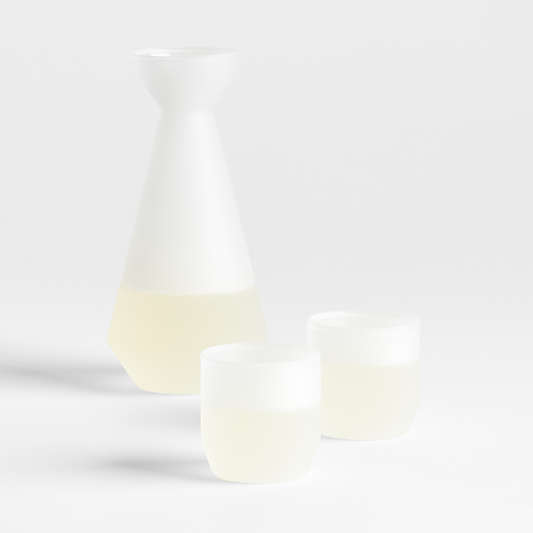 Ryo Frosted Glass Sake Set