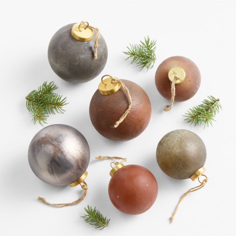 Gold Patina Christmas Tree Ornament, Boxed Set of 6 - image 1 of 5