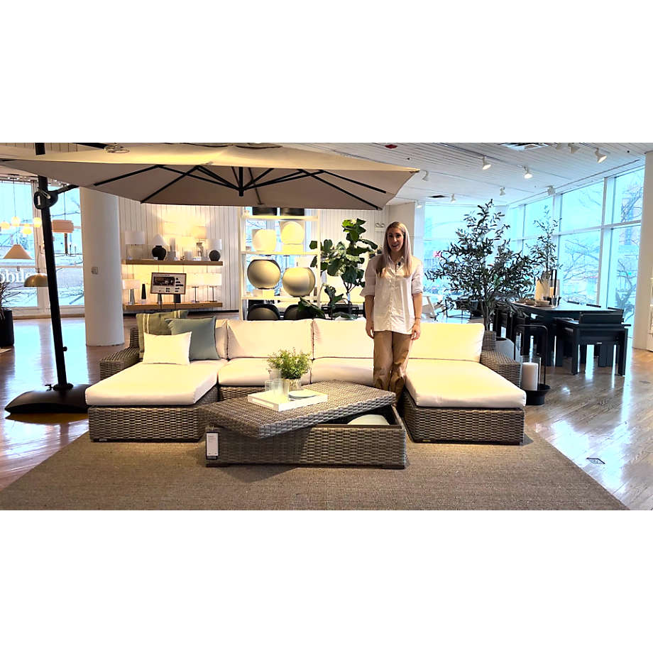 Outdoor top storage lounge