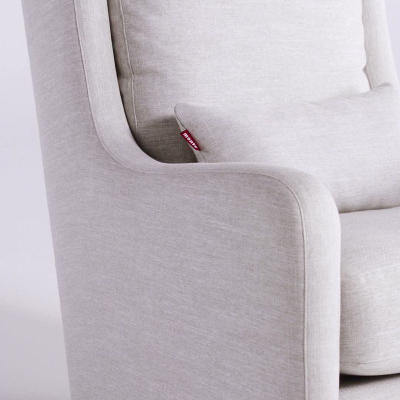 Play Milo Green Nursery Swivel Glider Chair with Gold Base - video 1 of 1
