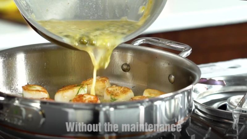 Play All-Clad © Copper Core 5-Quart Sauté Pan with Lid - video 2 of 3