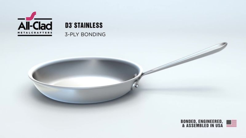 Play All-Clad © d3 Stainless Steel 10-Piece Cookware Set - video 3 of 5