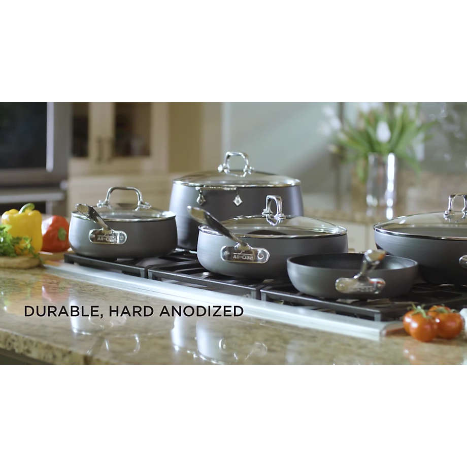 All-Clad HA1 Hard-Anodized Non-Stick 12 Chef's Pan with Lid +
