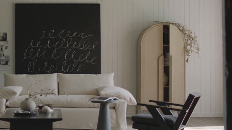 Play Annie 38" Charcoal Brown Storage Cabinet by Leanne Ford - video 1 of 1