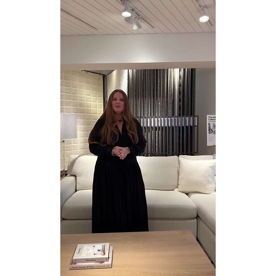 Crate and barrel loveseat deals