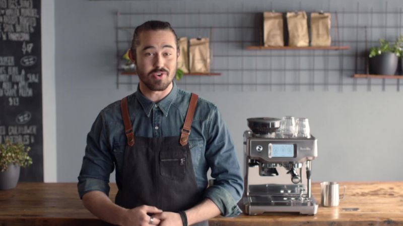 Play Breville ® Barista Touch ™ Espresso Machine in Damson Blue - video 1 of 3