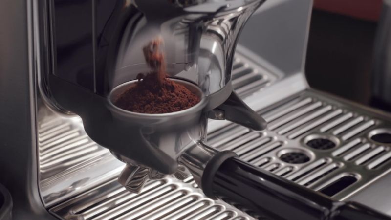 Play Breville ® Barista Express ® Impress Espresso Machine in Damson Blue - video 2 of 3