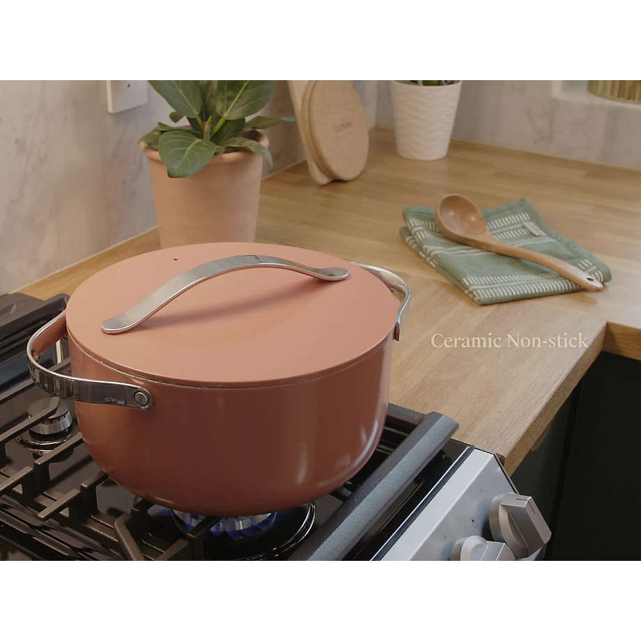  Caraway Nonstick Ceramic Dutch Oven Pot with Lid (6.5