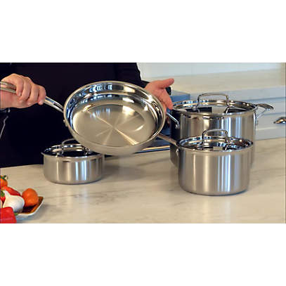 Cuisinart MultiClad Pro 12-Piece Tri-Ply Stainless Steel Cookware Set +  Reviews, Crate & Barrel Canada