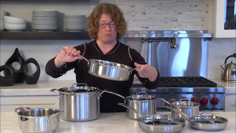 Play Cuisinart ® MultiClad Pro™ 12-Piece Tri-Ply Stainless Steel Cookware Set - video 1 of 2