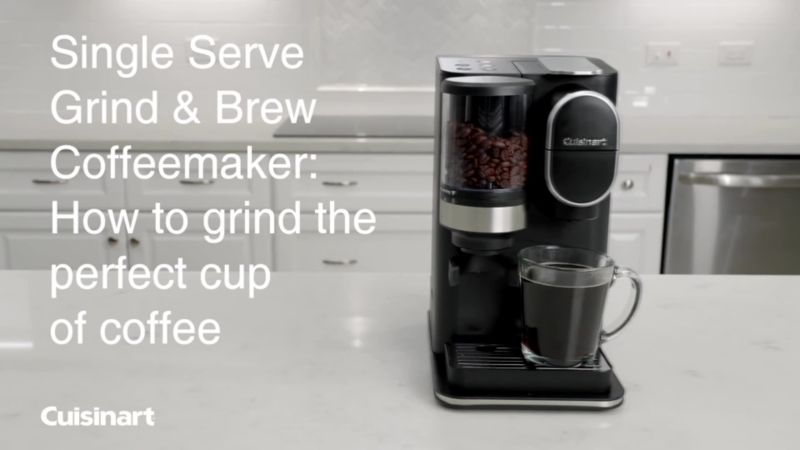 Play Cuisinart ® Grind & Brew ™ Single Serve Coffee Maker - video 2 of 3