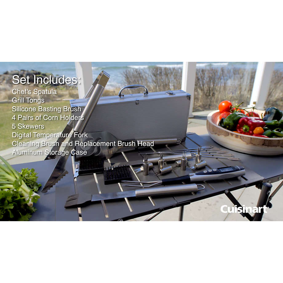 $35 for a Chef's Kitchen 20-Piece Stainless Steel BBQ Set from