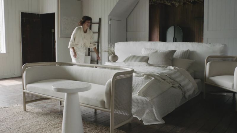 Play Ever White Slipcover Queen Bed by Leanne Ford - video 1 of 1