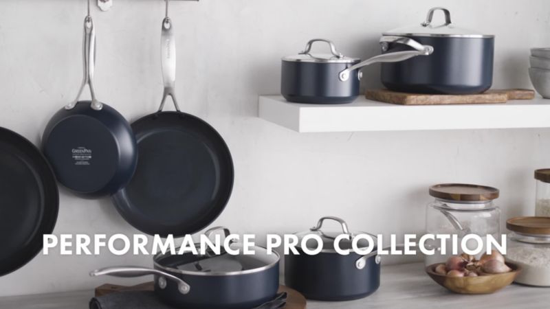 Play GreenPan ™ Performance Pro Midnight Blue 7-Piece Ceramic Non-Stick Cookware Set - video 2 of 3