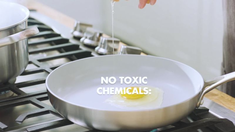 Play Green Pan ™ Venice Pro 8" and 10" Ceramic Fry Pans, Set of 2 - video 3 of 5