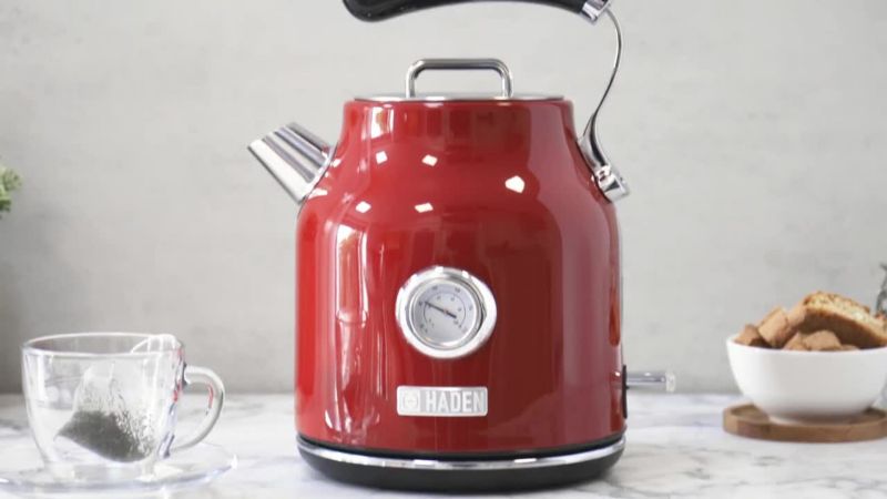 Play HADEN Dorset Red Electric Tea Kettle - video 2 of 2