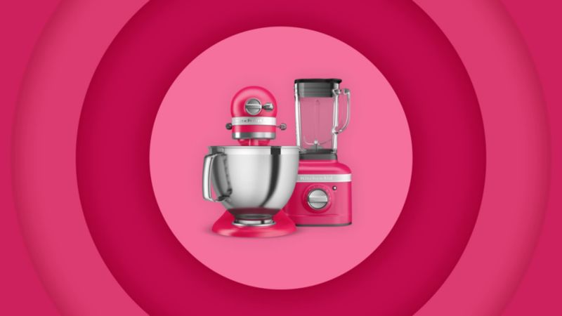 Play KitchenAid ® Artisan Series Hibiscus 5-Quart Tilt-Head Stand Mixer - video 1 of 2