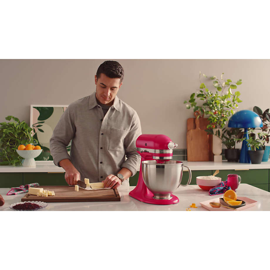 KitchenAid Artisan Series Hibiscus 5-Quart Tilt-Head Stand Mixer +