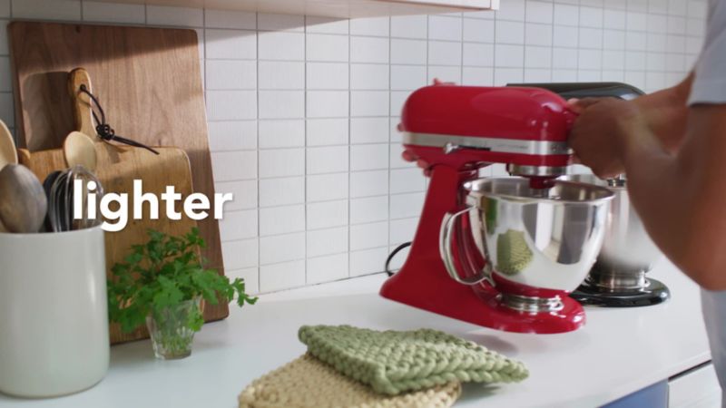 Play KitchenAid® Artisan® Mini 3.5-Quart Tilt-Head Contour Silver Stand Mixer - video 1 of 1