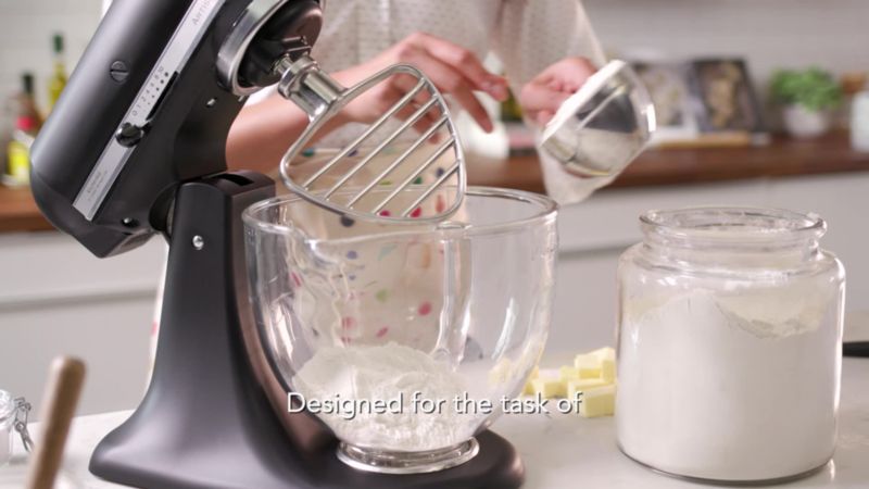 Play KitchenAid ® Stainless Steel Pastry Beater Attachment for KitchenAid ® Tilt-Head Stand Mixers - video 1 of 1