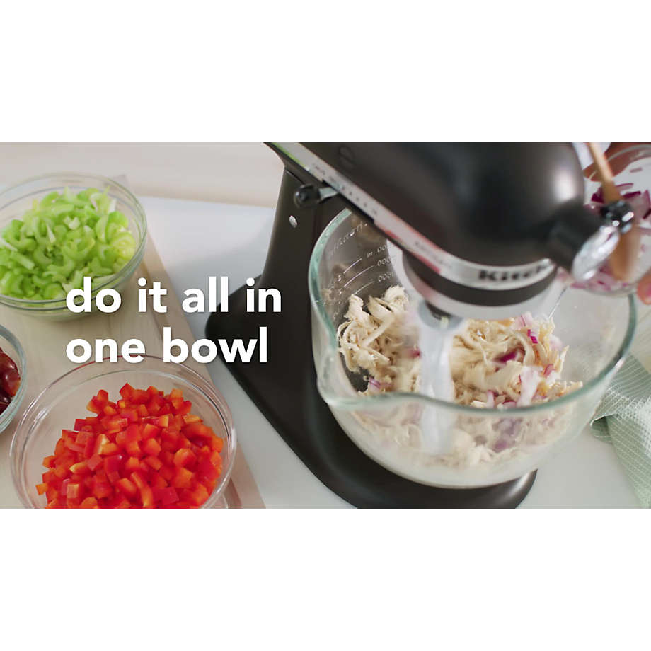 KitchenAid Stand Mixer 5 Qt. Glass Mixing Bowl with Measurement